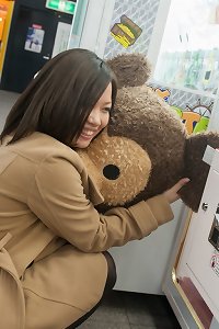 japanese maid nailed by two guys on a bed