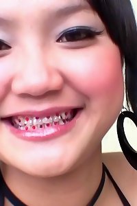 asian lesbian mom and daughter-in-law play